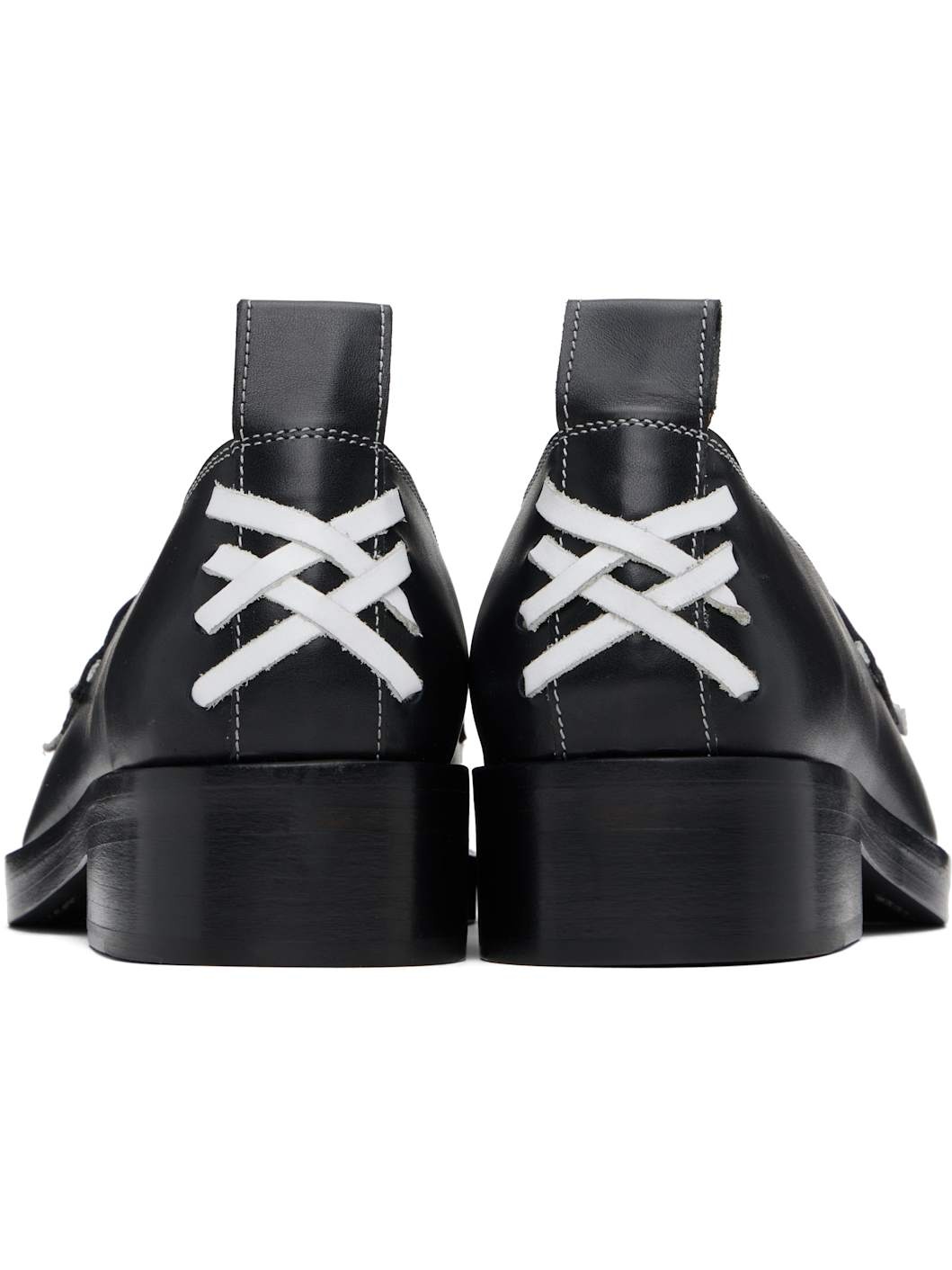 Black Leather Loafers - 2