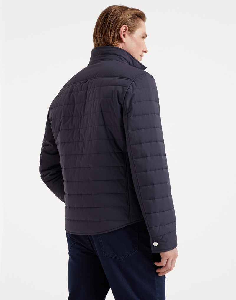 Brunello Cucinelli Bonded matte nylon outerwear jacket with Thermore® padding outlook