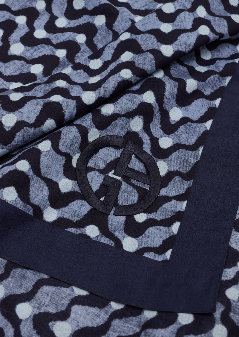 GIORGIO ARMANI Jacquard cotton beach towel outlook