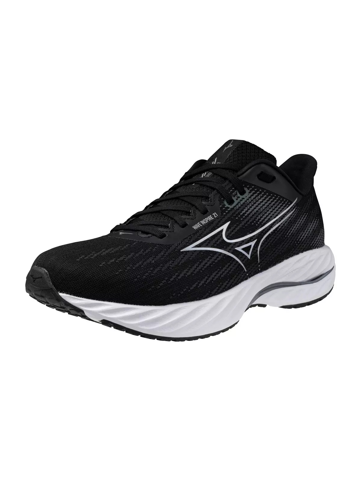 Wave Inspire 21 2E "Black/Silver" Men's Wide Running Shoe - 3