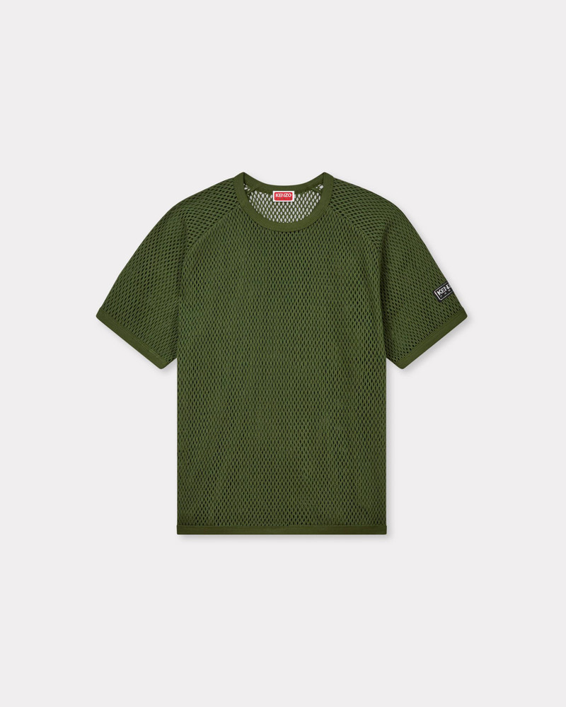 Oversized T-shirt in mesh in cotton 1