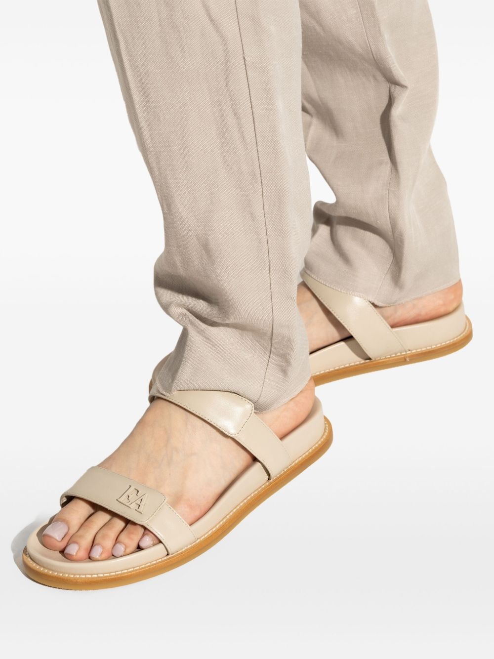 leather slides - 6