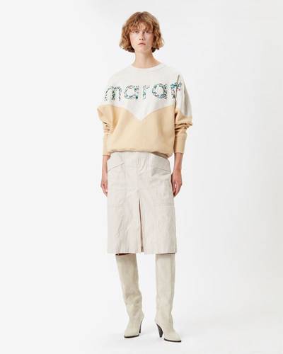 Isabel Marant Étoile HOUSTON TWO TONE "MARANT" SWEATSHIRT outlook