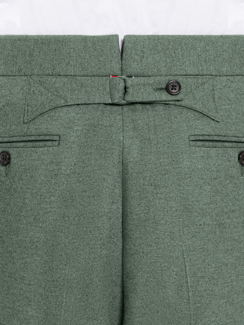 CLASSIC BACK STRAP - FIT 1 - TROUSER IN TONAL 4BAR FLANNEL 6