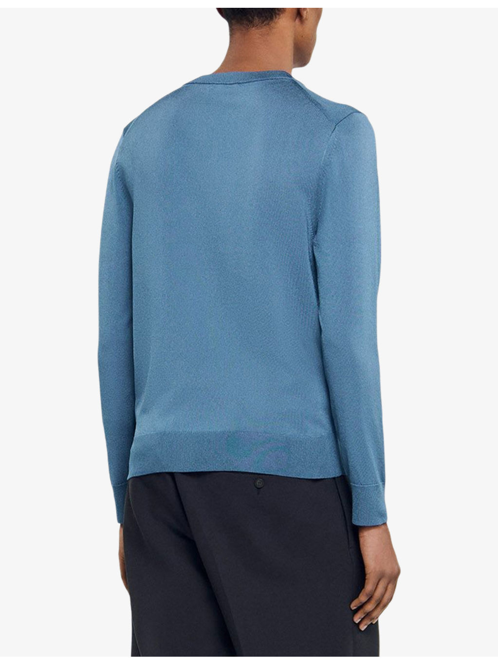 Crewneck fine-knit jumper - 4