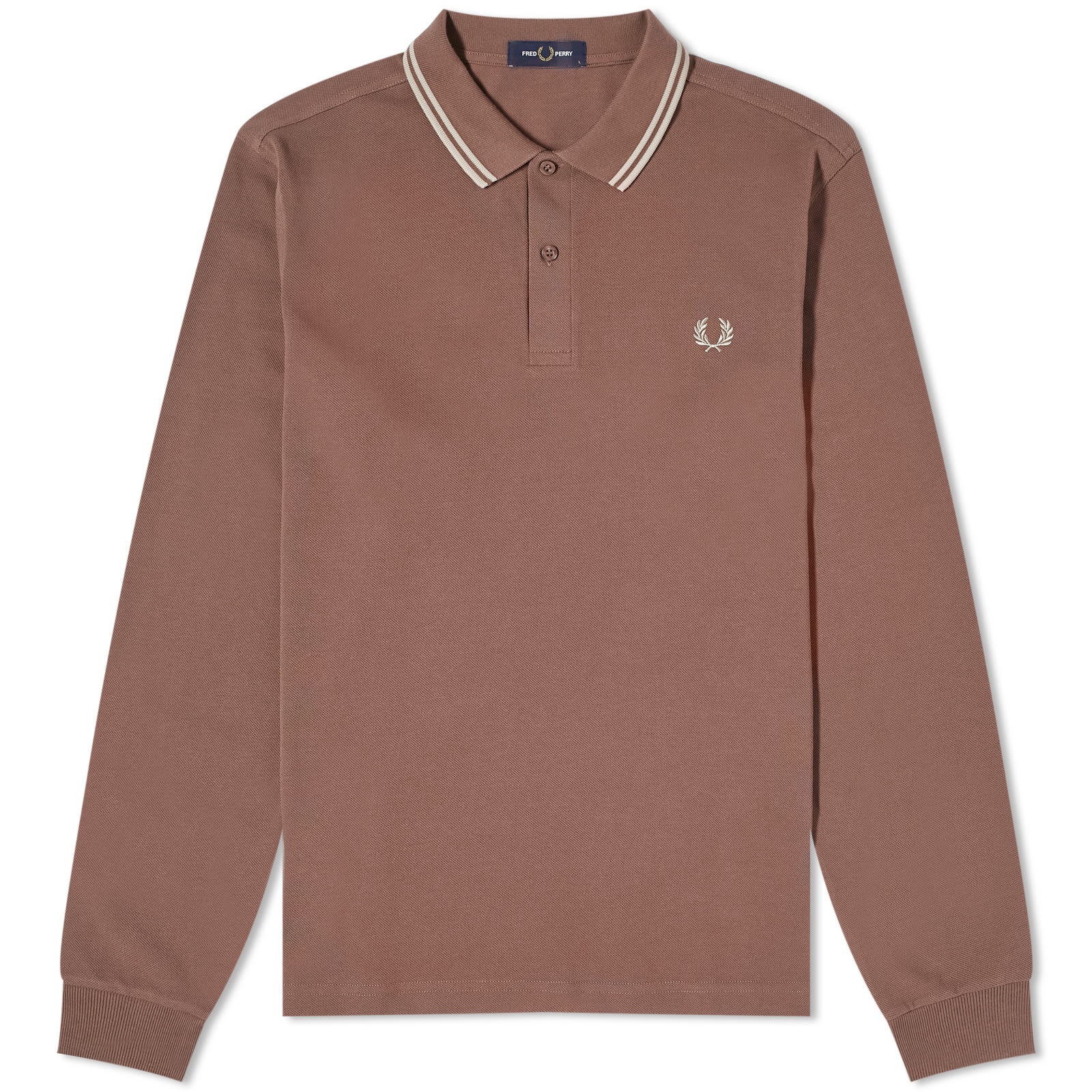 Fred Perry Long Sleeve Twin Tipped Polo - 1