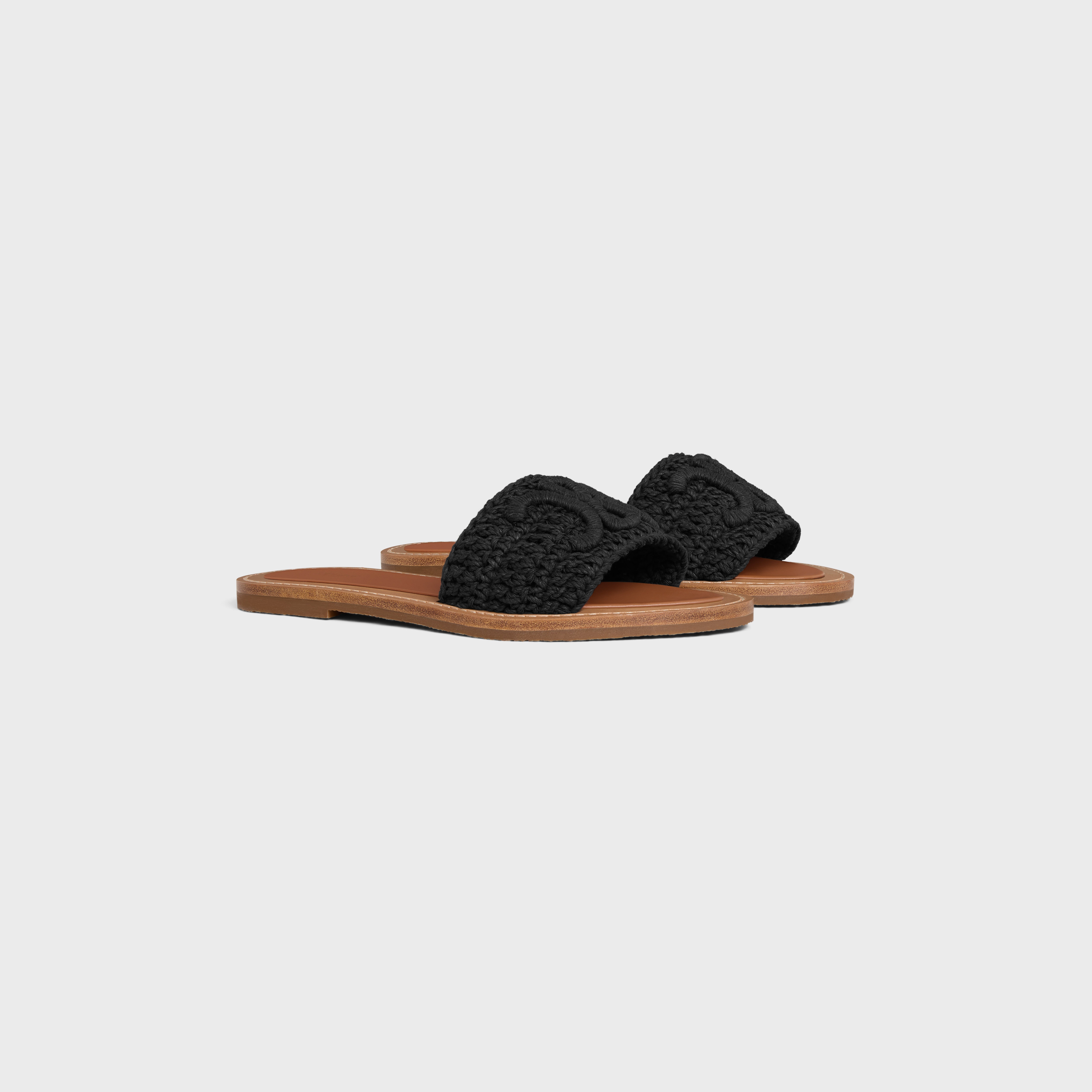 CELINE LYMPIA MULE in TRIOMPHE KNITTED COTTON - 2