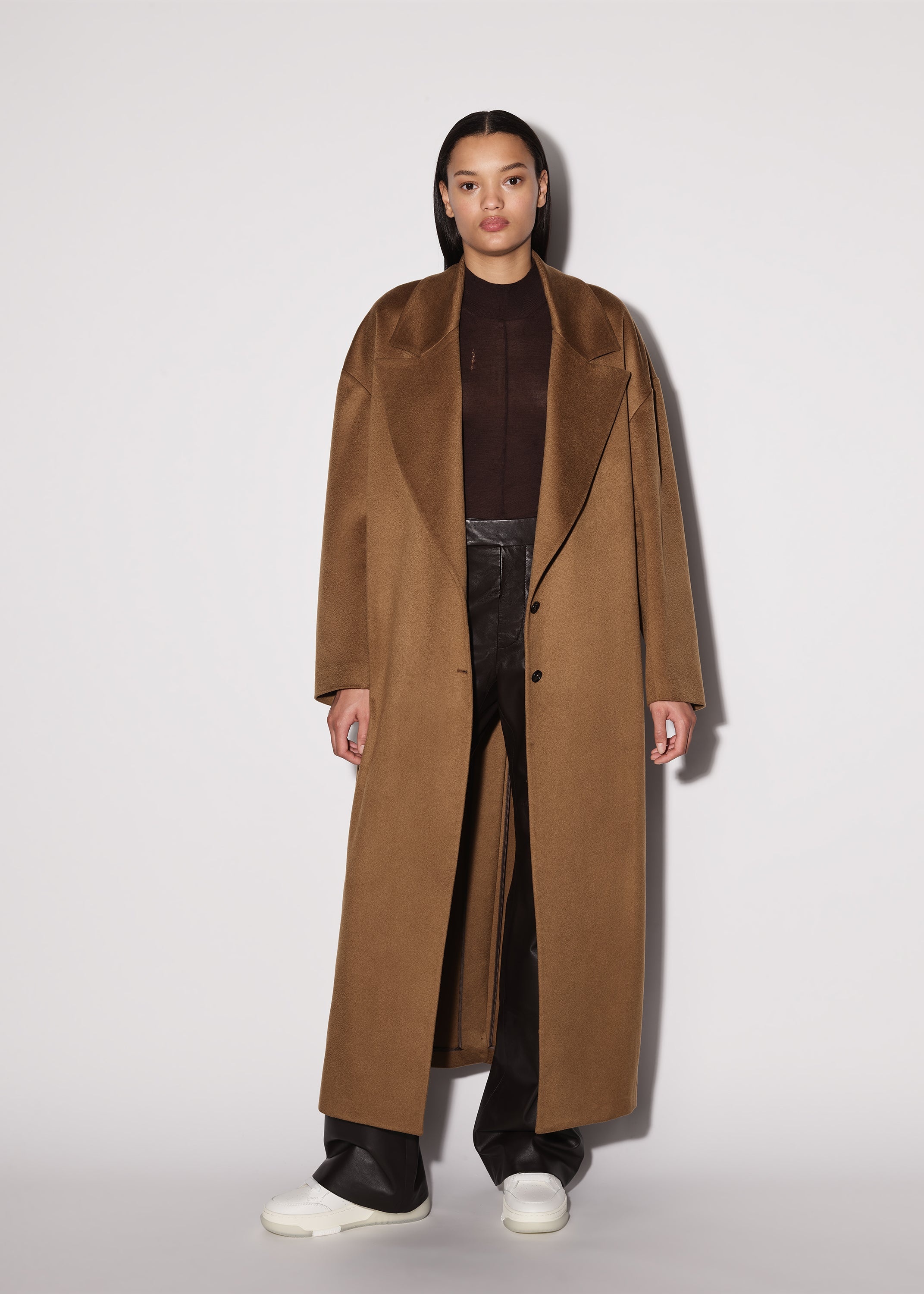 CASHMERE SINGLE BREASTED COAT - 2