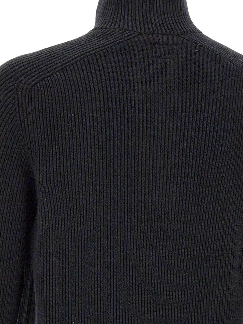 ribbed lens-pocket sweater - 4