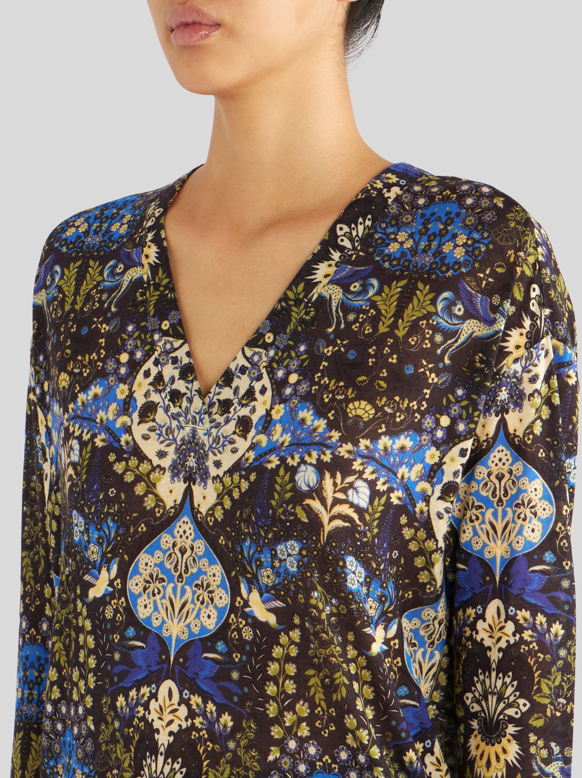 JERSEY JUMPER WITH ORNAMENTAL PRINT - 3