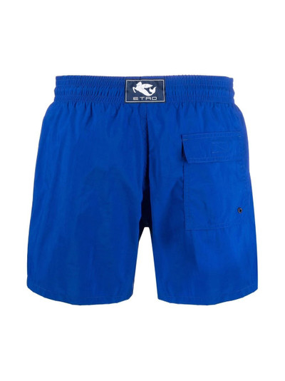 Etro logo-patch swim shorts outlook