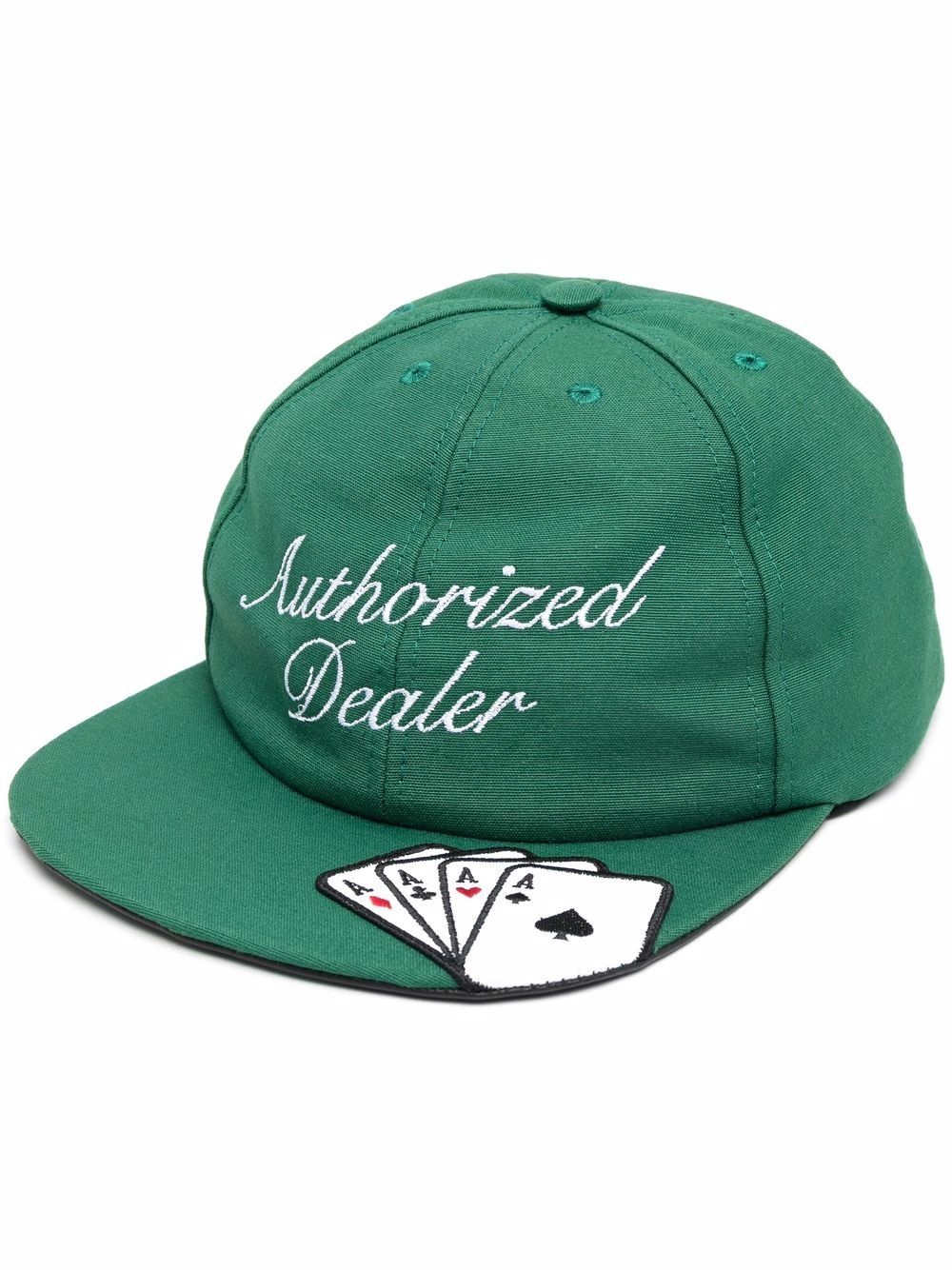 card-embroidered cap - 1