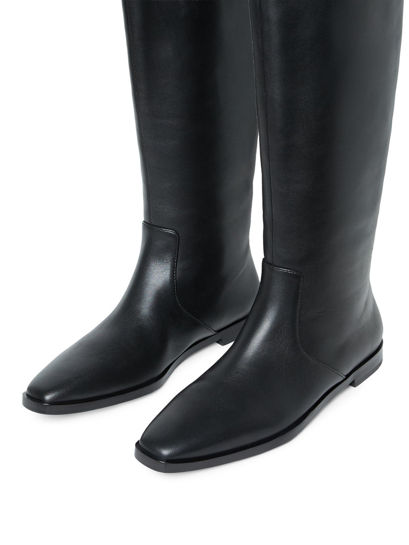 Women's Tilly Leather Riding Boots - Black 5