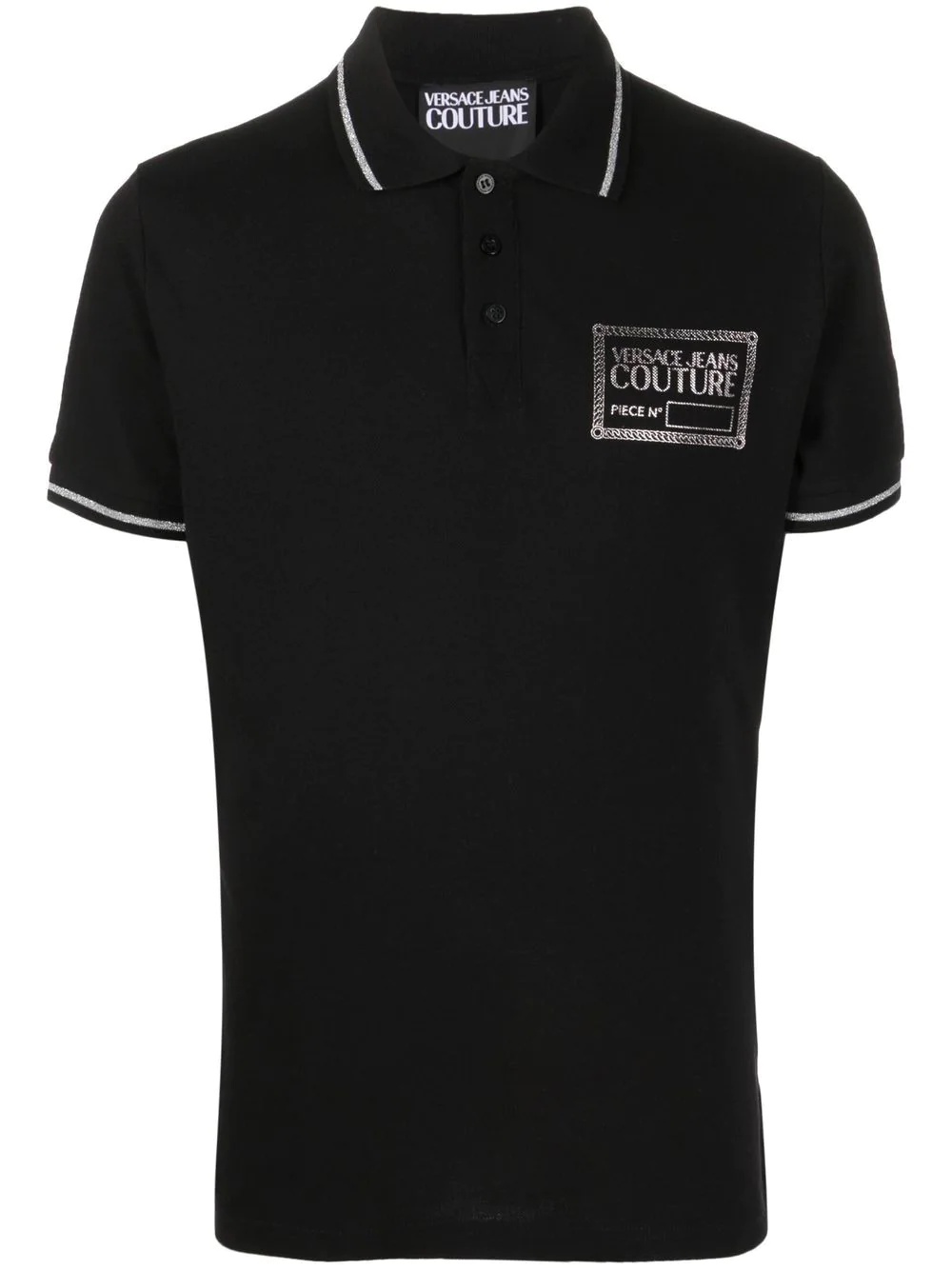 logo-print short-sleeve polo shirt - 1