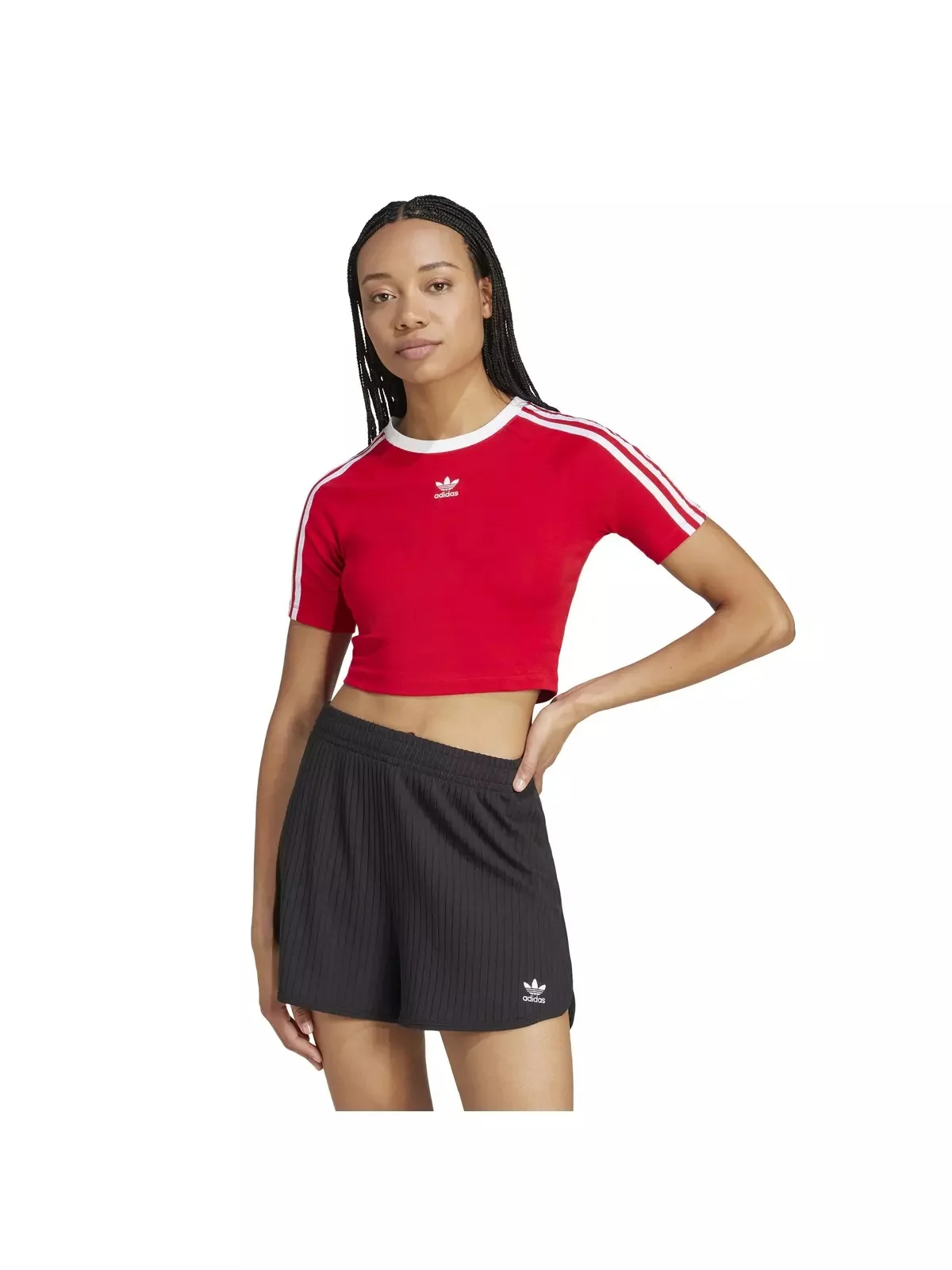 Originals Women's 3-Stripes Baby T-Shirt -Red - 1