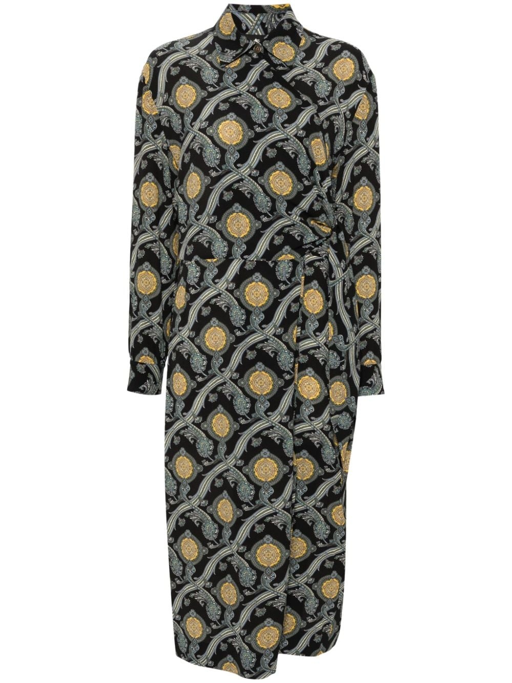 paisley-print midi dress - 1