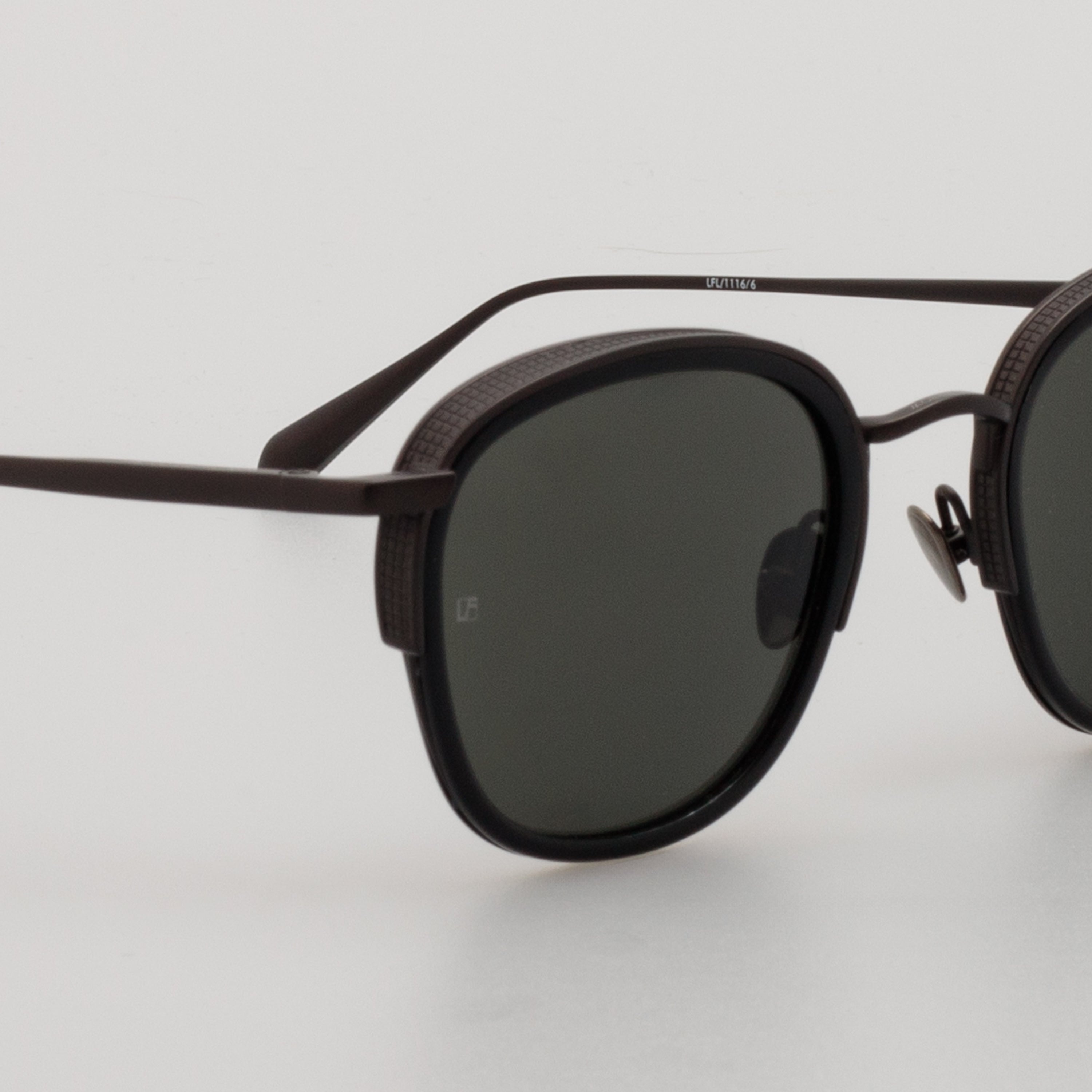 Aldrin Sunglasses in Black and Matt Nickel - 3