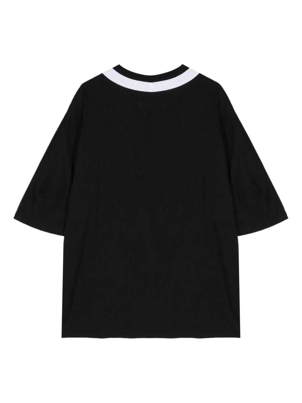 two-tone cotton T-shirt - 2