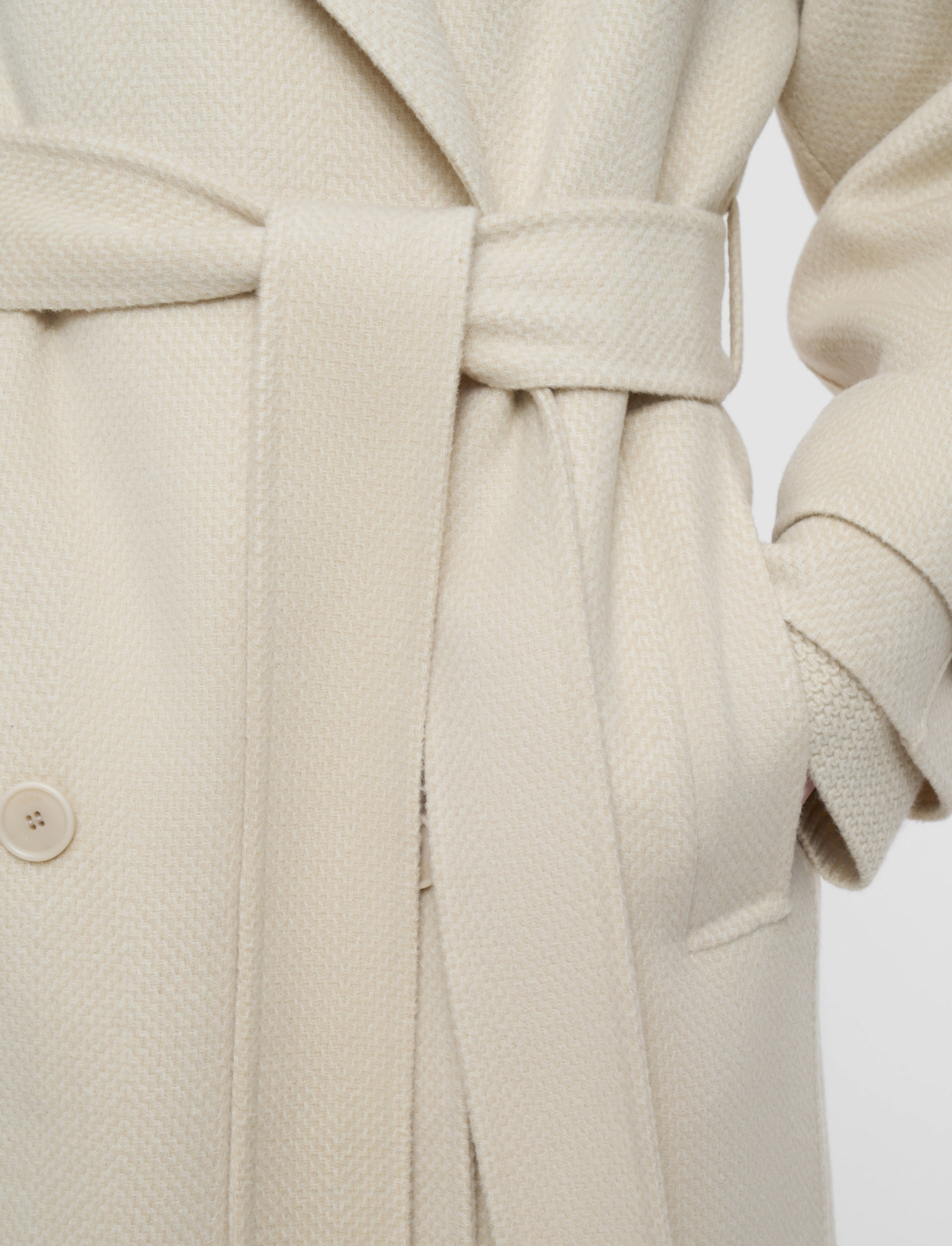 Navarre Linear Double Face Wool Coat - 4