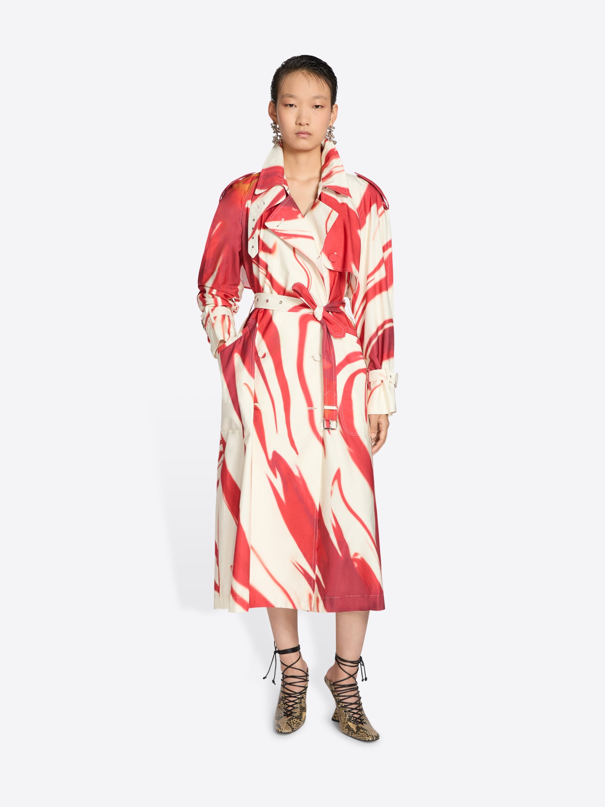 PRINTED TRENCH COAT - 2