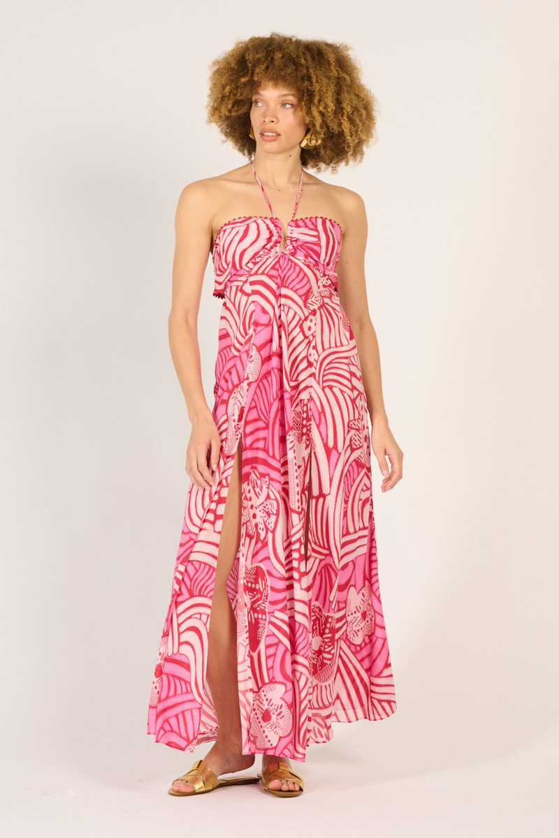 Long Dress Carla - Pink Japonism 3