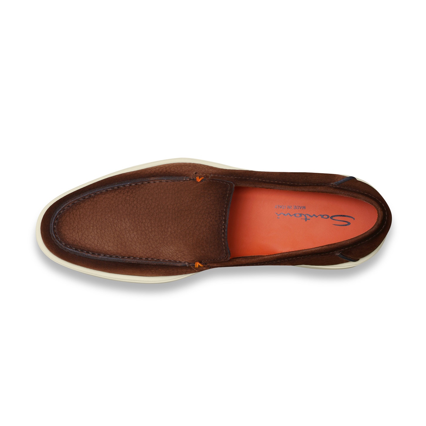 Men's brown nubuck loafer - 5