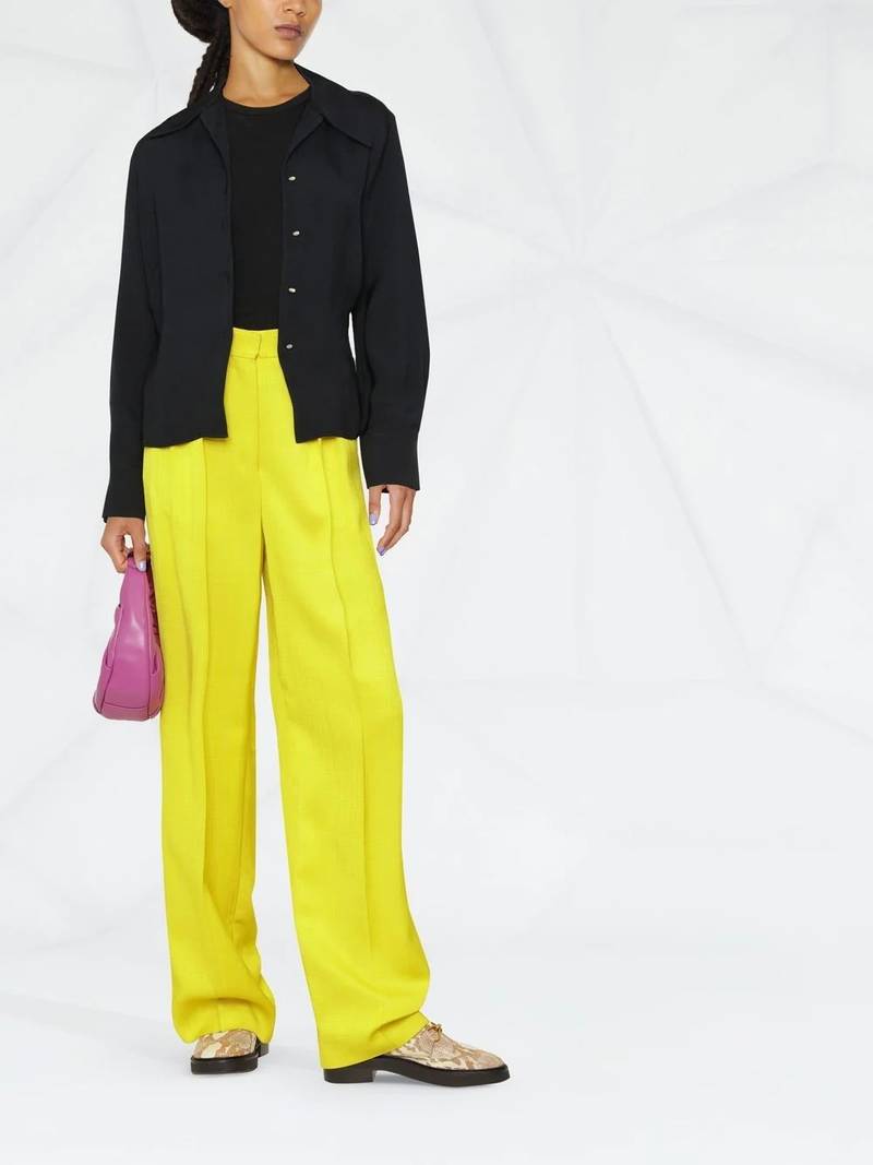 Vince oversized-collar long-sleeved blouse outlook