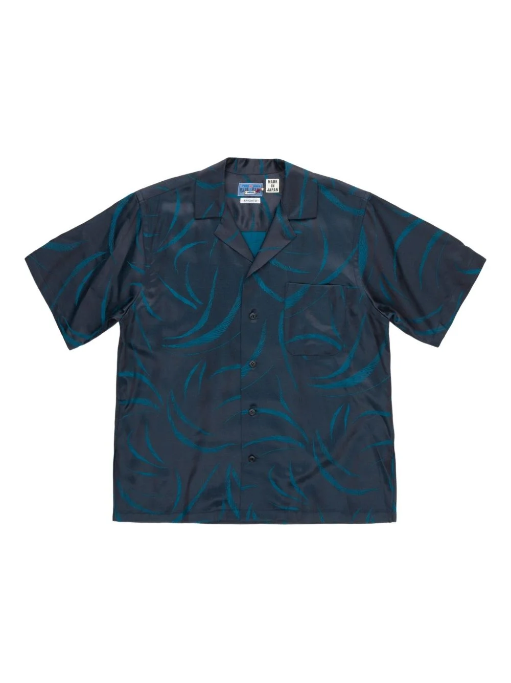 abstract-pattern print shirt - 1