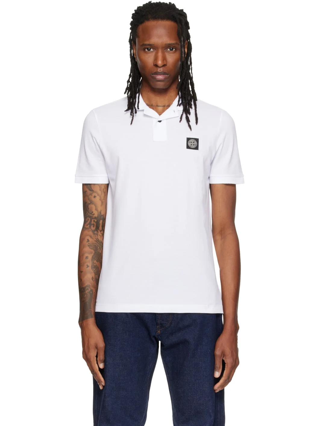 White 2200008 Organic Cotton Piqué Polo - 1