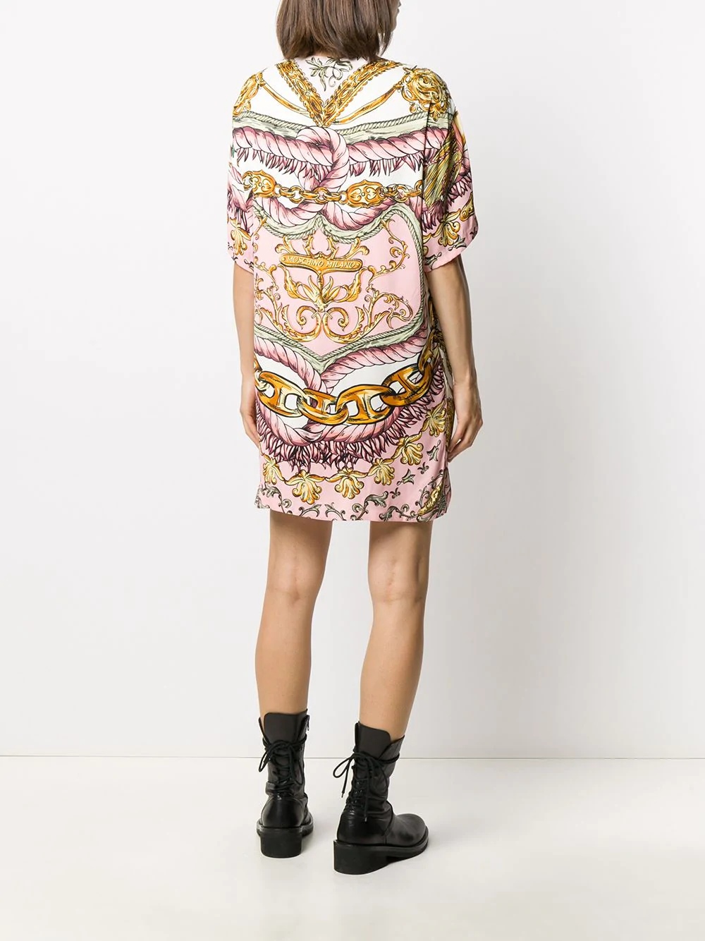 graphic-print T-shirt dress - 4