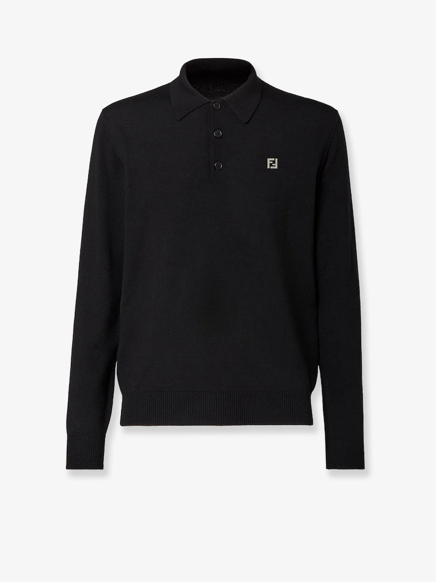 Fendi Men Virgin Wool Polo Shirt - 1