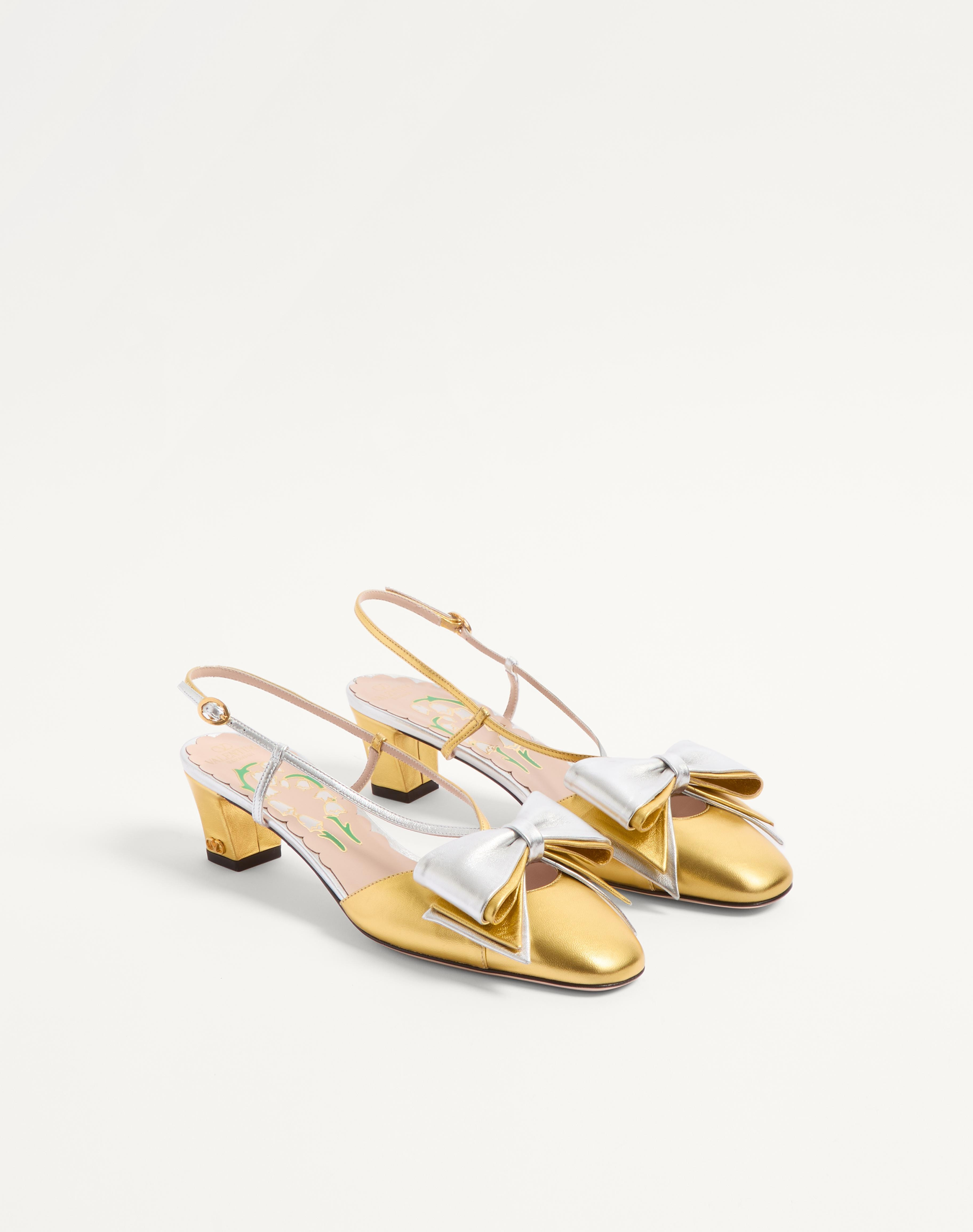 BOWOW SLINGBACK PUMPS IN LAMINATED NAPPA 45MM - 3