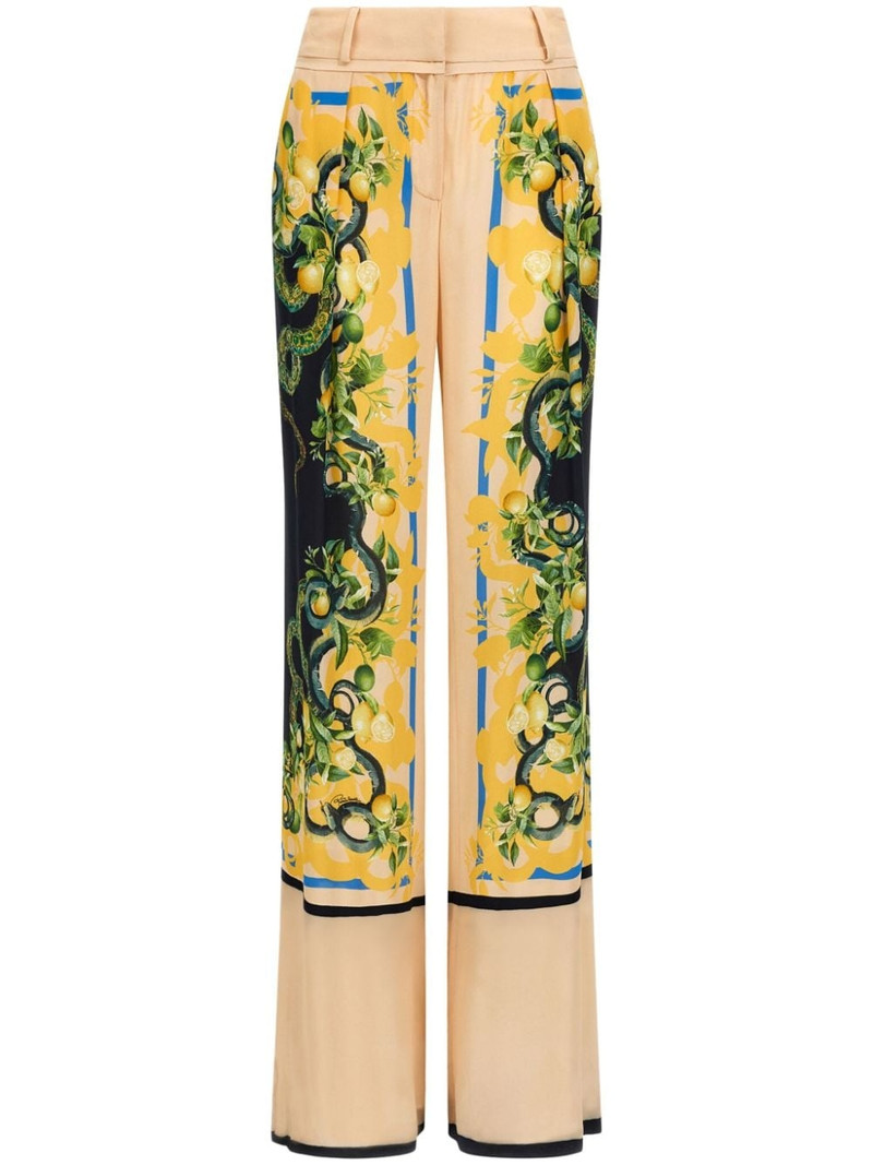 floral-print straight-leg trousers 1