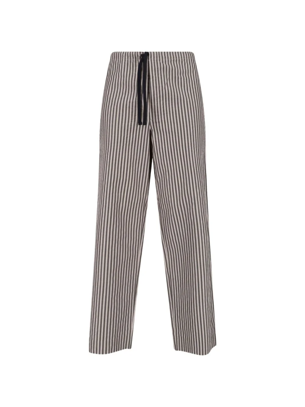 striped drawstring trousers - 1