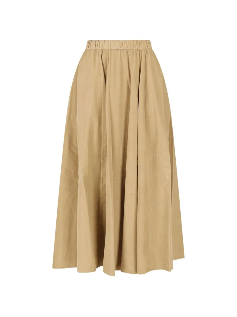 corduroy flared midi skirt - 1