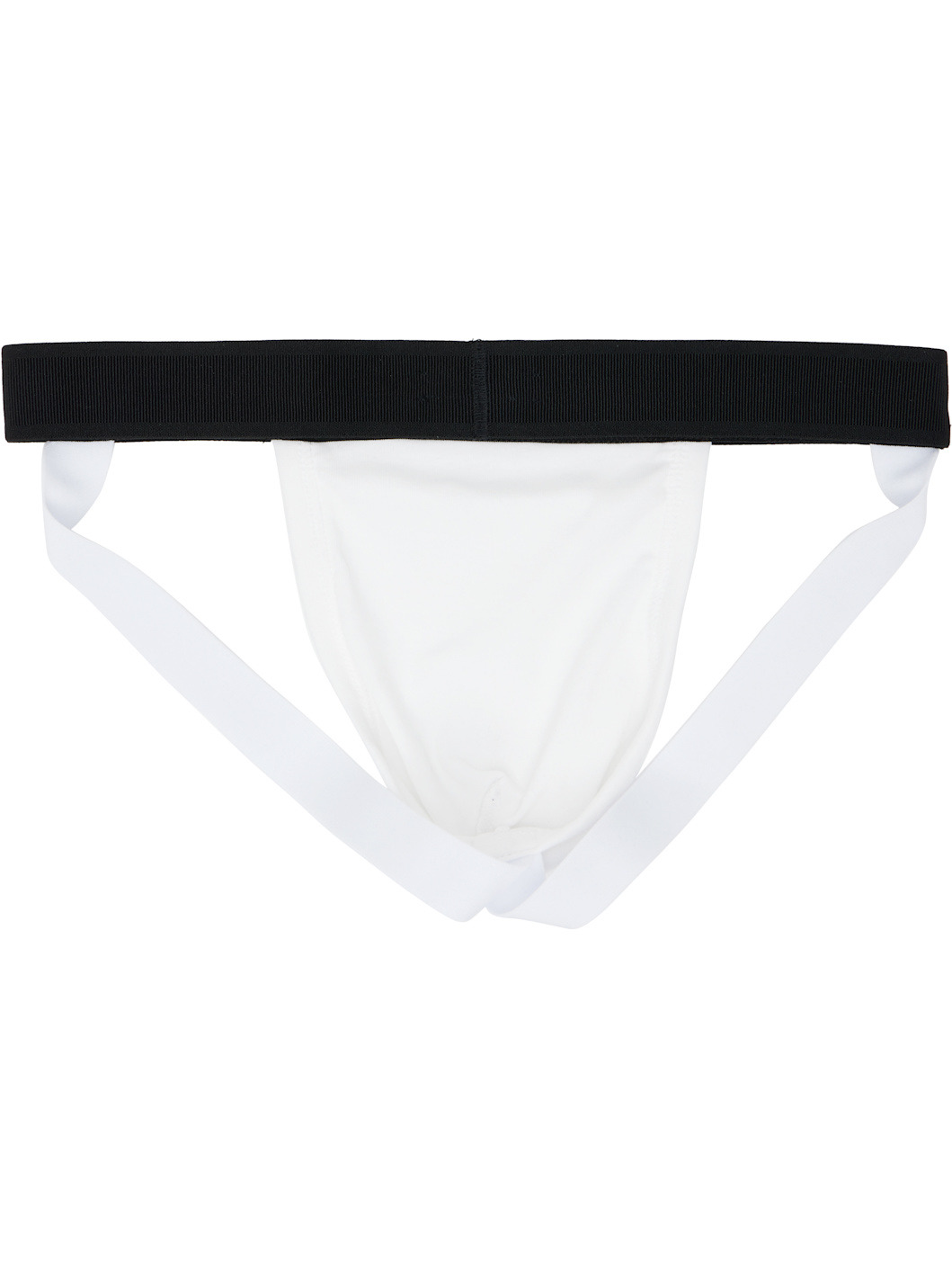 White Cotton Jock Strap - 2