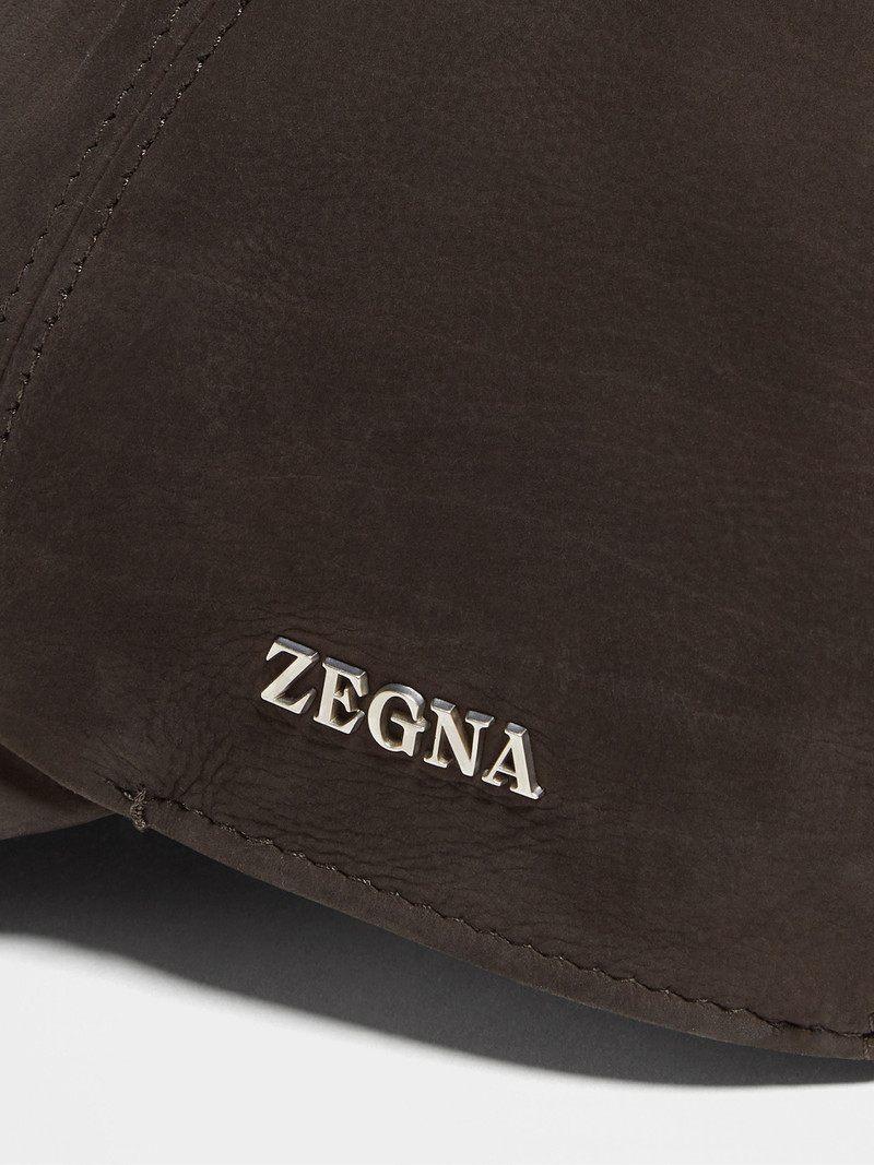 ZEGNA DARK BROWN SECONDSKIN BASEBALL CAP outlook