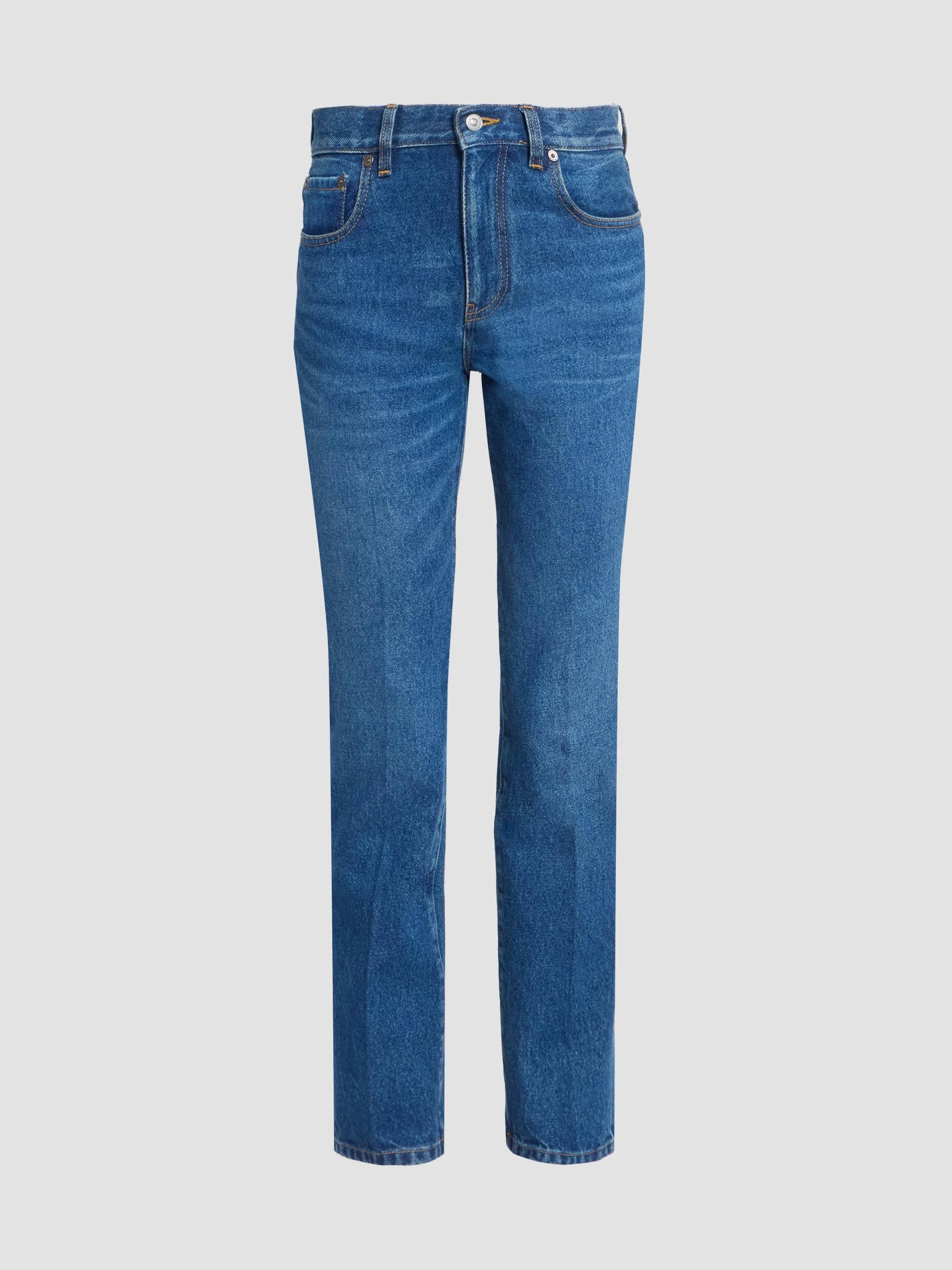 Women's Low-Rise Flare Jeans - Mid Blue Wash - 1