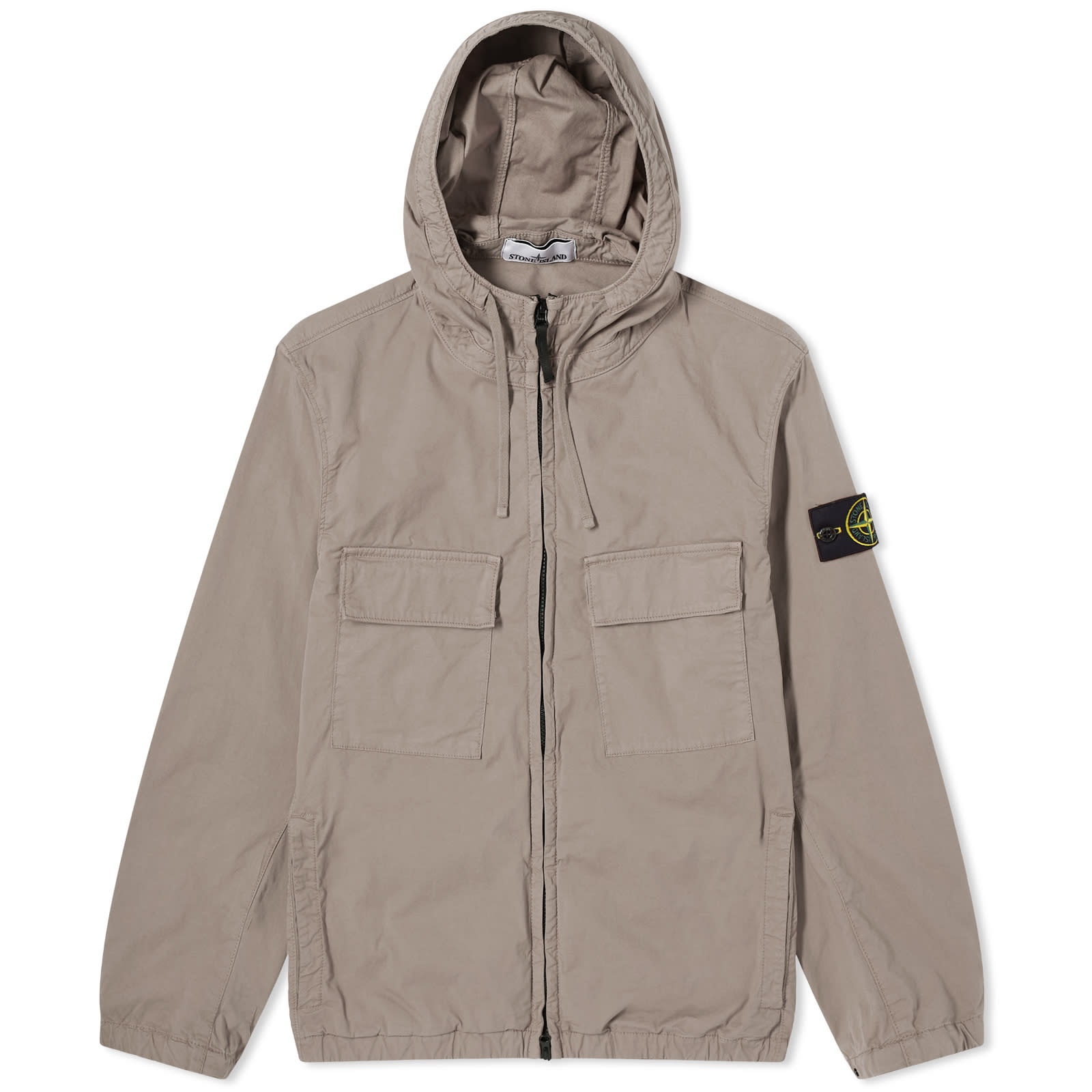 Stone Island Supima Cotton Twill Stretch-TC Hooded Jacket - 1