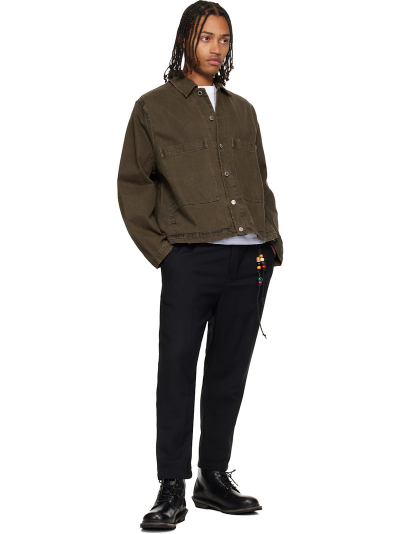 Song for the Mute Black Loose Pleated Trousers outlook