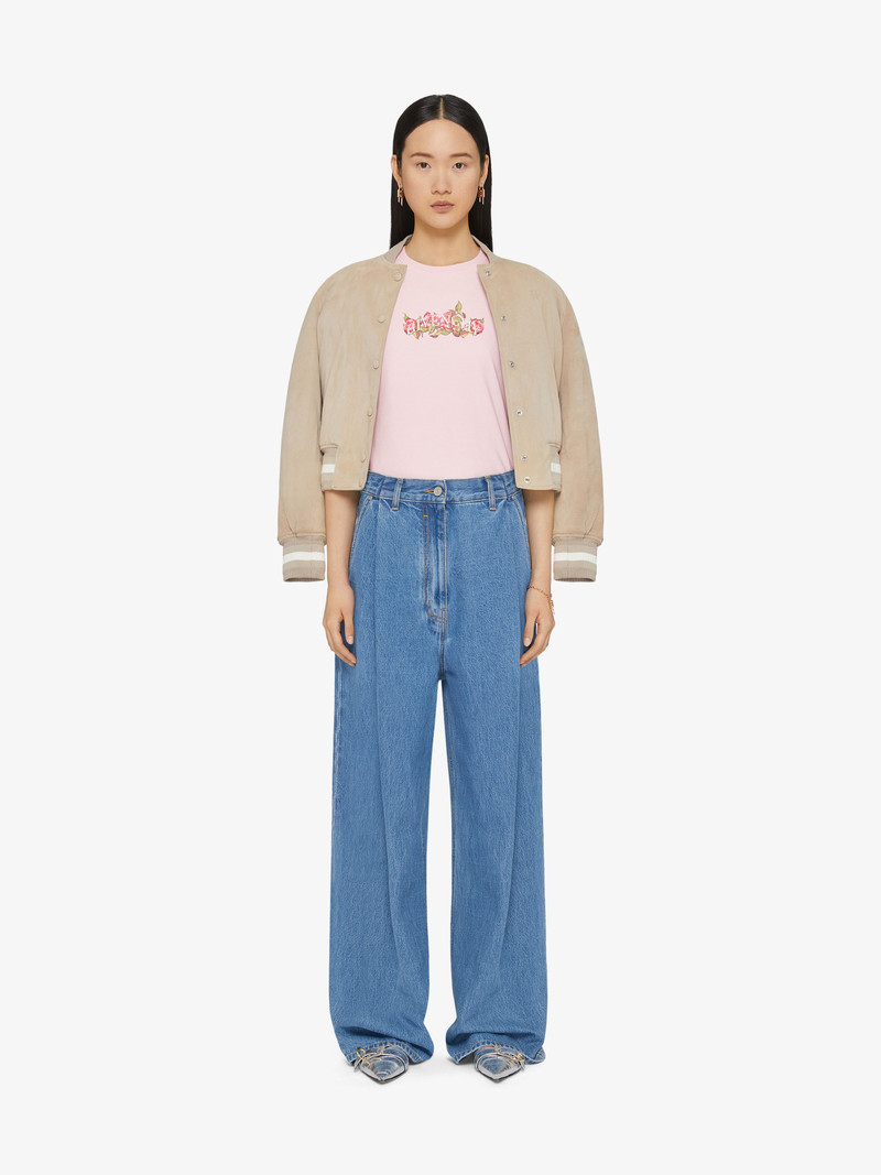 Givenchy GIVENCHY T-SHIRT IN COTTON WITH ROSES PRINT outlook