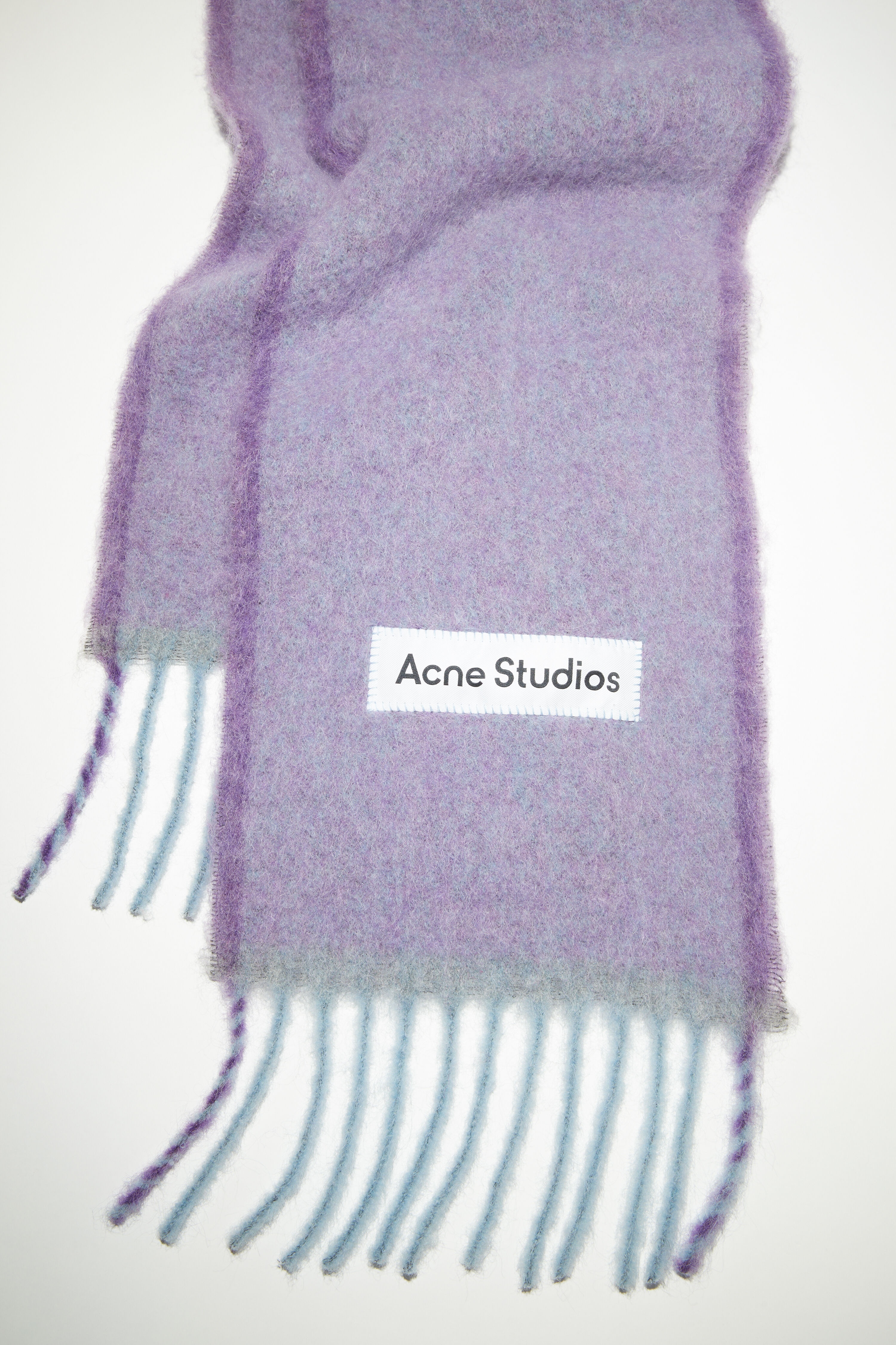 Wool mohair scarf - Narrow - Lavender purple - 4