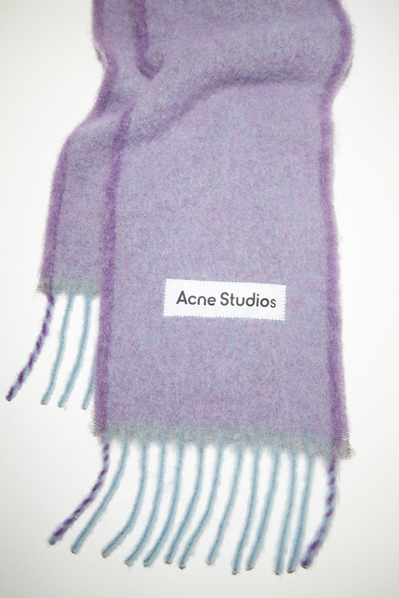 Wool mohair scarf - Narrow - Lavender purple 4