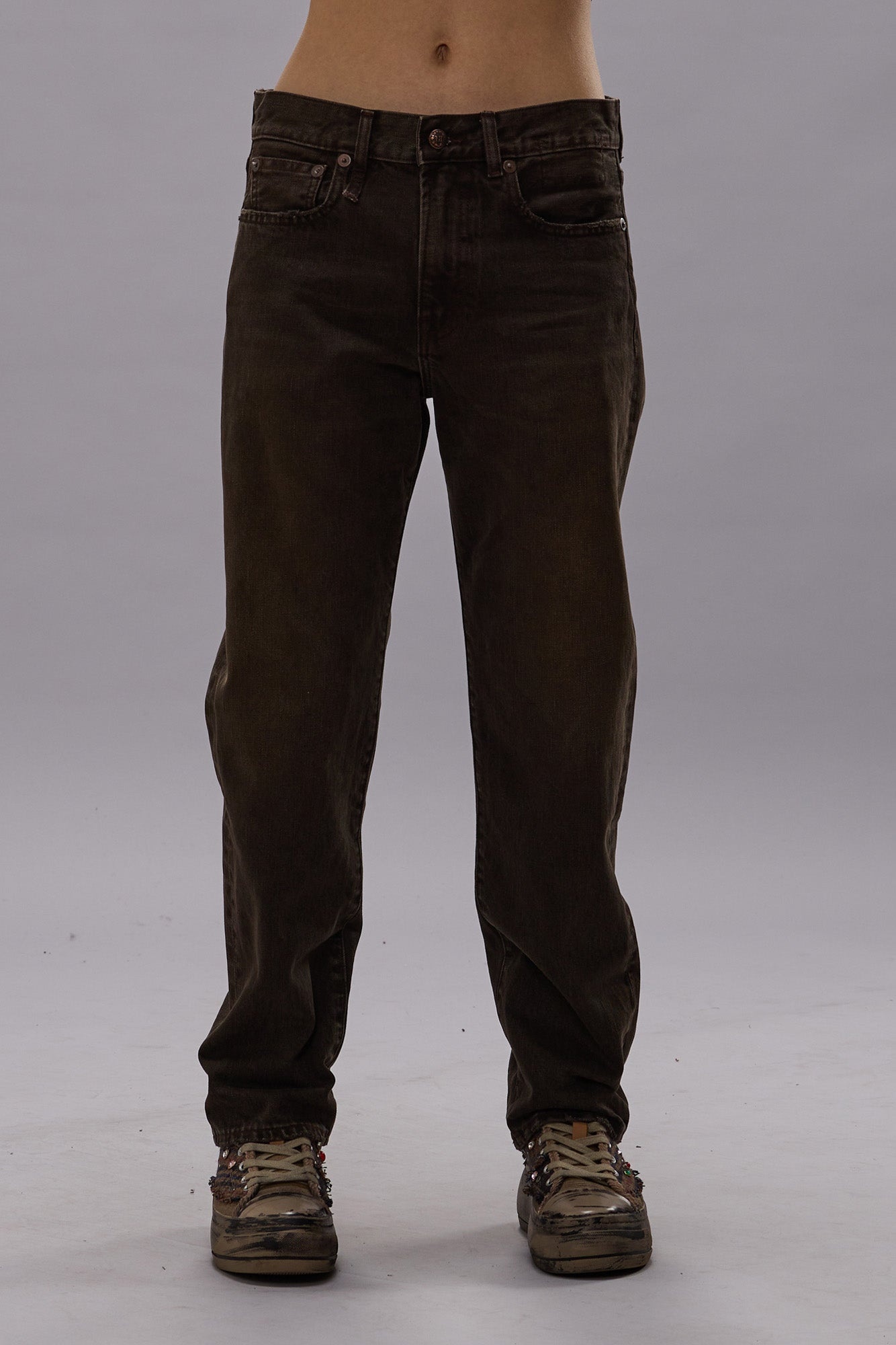 BOYFRIEND JEAN - VINTAGE CHOCOLATE BROWN - R13 - 4