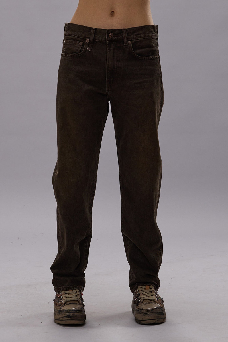 BOYFRIEND JEAN - VINTAGE CHOCOLATE BROWN - R13 4