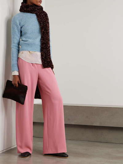 Dries Van Noten Crepe de chine straight-leg pants outlook