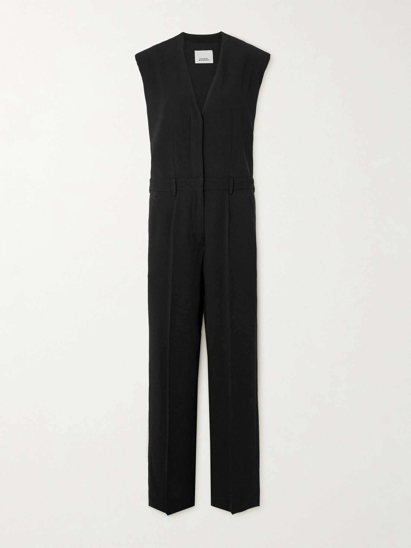 Pleated crepe jumpsuit - 1