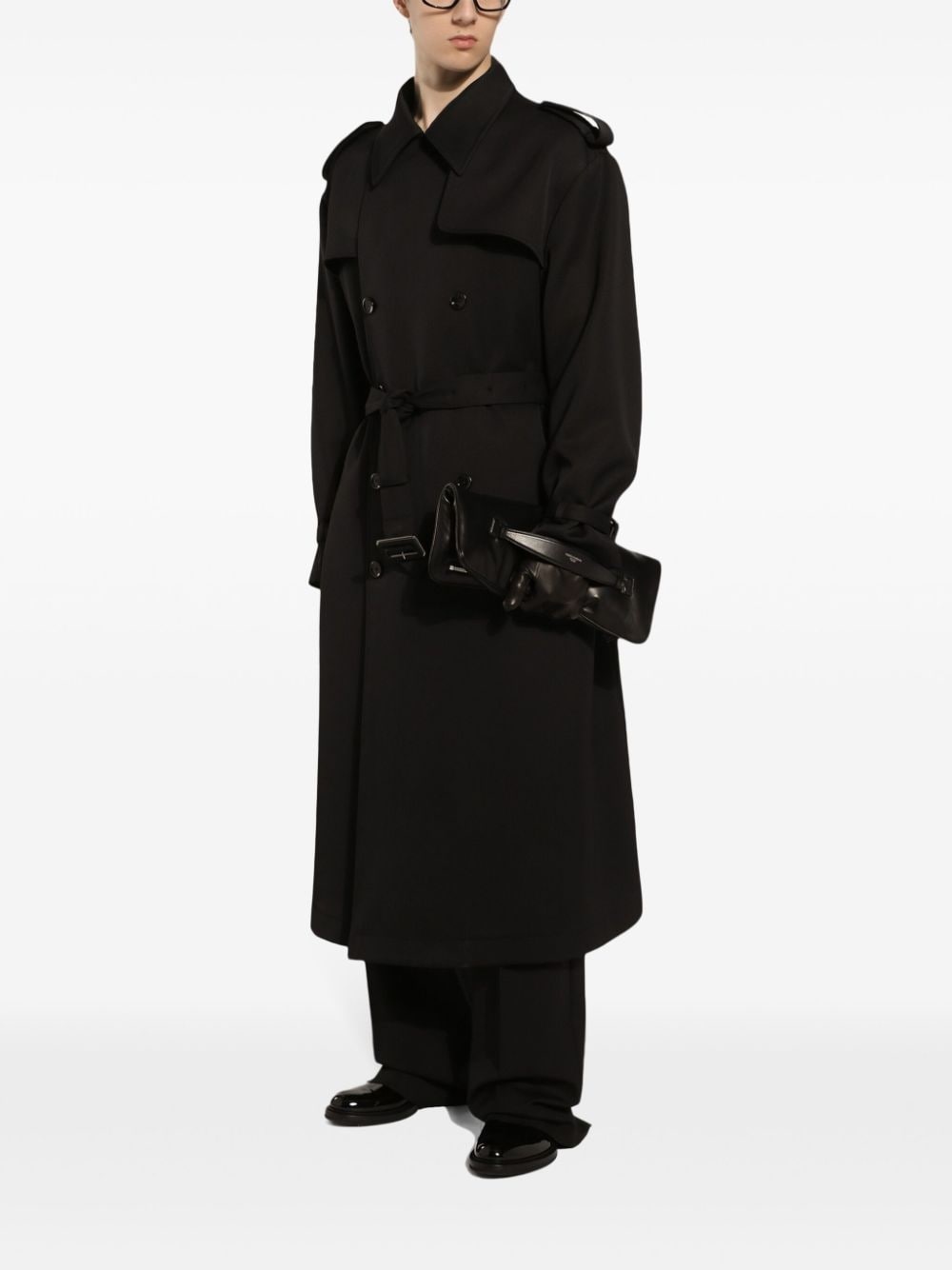 double-breasted trench coat - 2