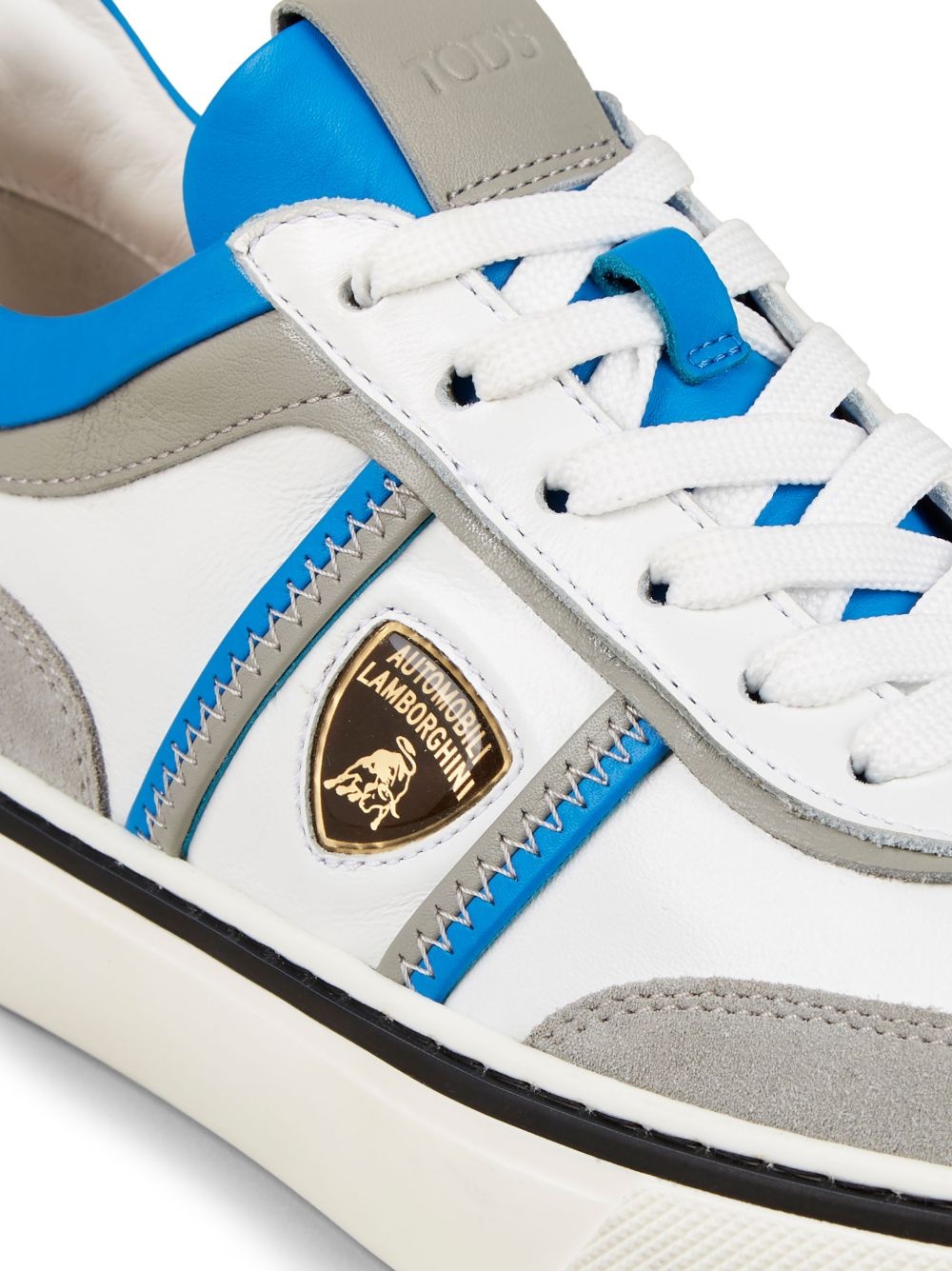 Automobili Lamborghini logo-debossed low-top sneakers - 5