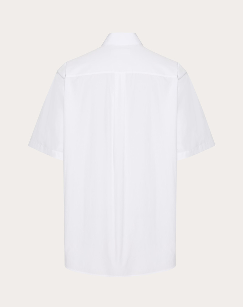 Valentino COTTON POPLIN BOWLING SHIRT WITH HIGH RELIEF EMBROIDERY outlook